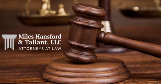 wooden gavel in courtroom