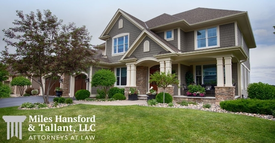 suburban brown and cream colored home