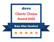 Avvo Clients Choice Award 2022 Brian Hansford